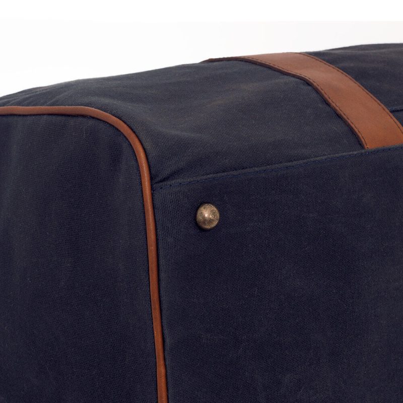 Campaign Waxed Canvas Large Field Duffle WW FDLG HK NVY 00 00 detail