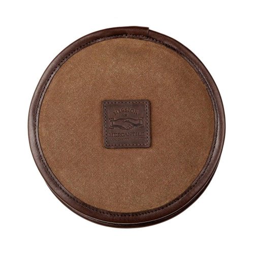 Mission Mercantile Leather Goods Campaign Waxed Canvas Compact Dog Bowl 4