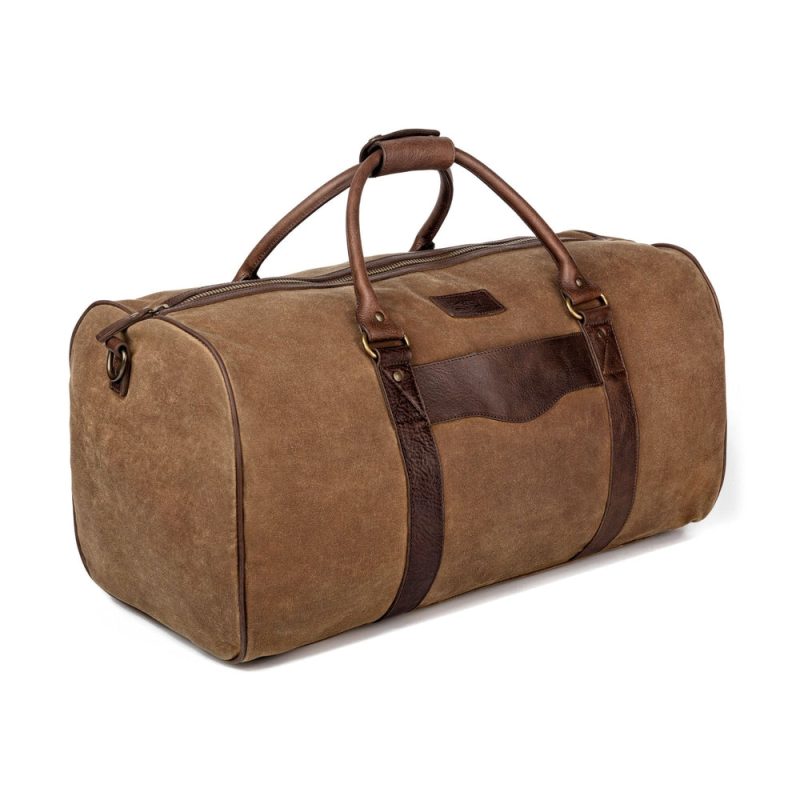 Mission Mercantile Leather Goods Campaign Waxed Canvas Large Field Duffle Bag 3