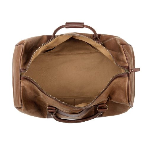 Mission Mercantile Leather Goods Campaign Waxed Canvas Large Field Duffle Bag 7