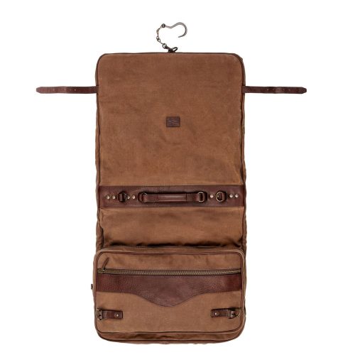 Mission Mercantile Leather Goods Campaign Waxed Canvas Valet Bag 5