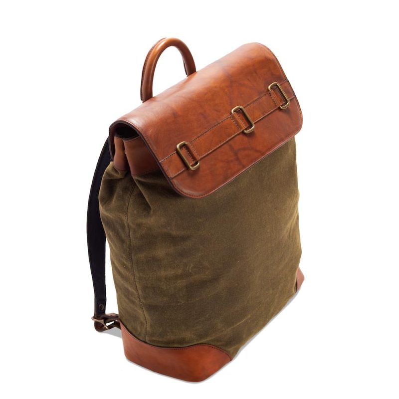 Mission Mercantile Leather Goods Heritage Waxed Canvas Steamer Backpack No 2 11