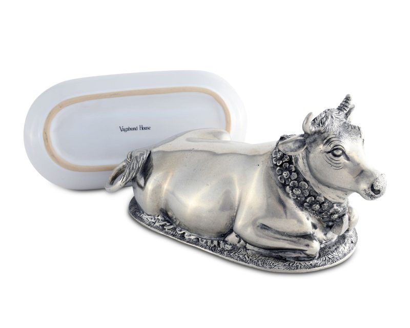 vagabond house garden friends mabel cow butter dish g108c 31279126020144